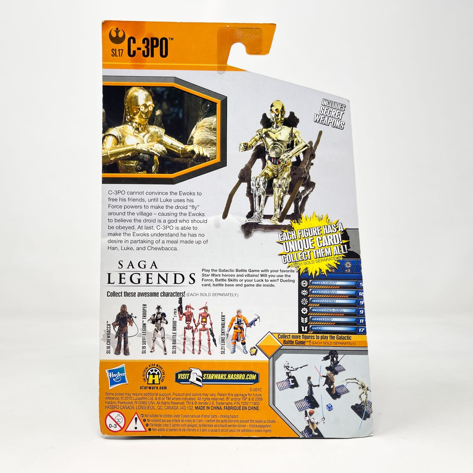 Vintage Hasbro Star Wars Mid MOC C-3PO (Ewok Throne) SL17 - Hasbro Legacy Collection 3.75" (2010)