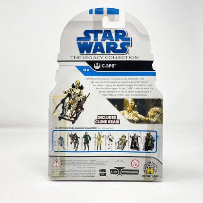 Vintage Hasbro Star Wars Mid MOC C-3PO in Ewok Chair (SL6) - Hasbro 2008 Legacy Collection Saga Legends Star Wars Action Figure