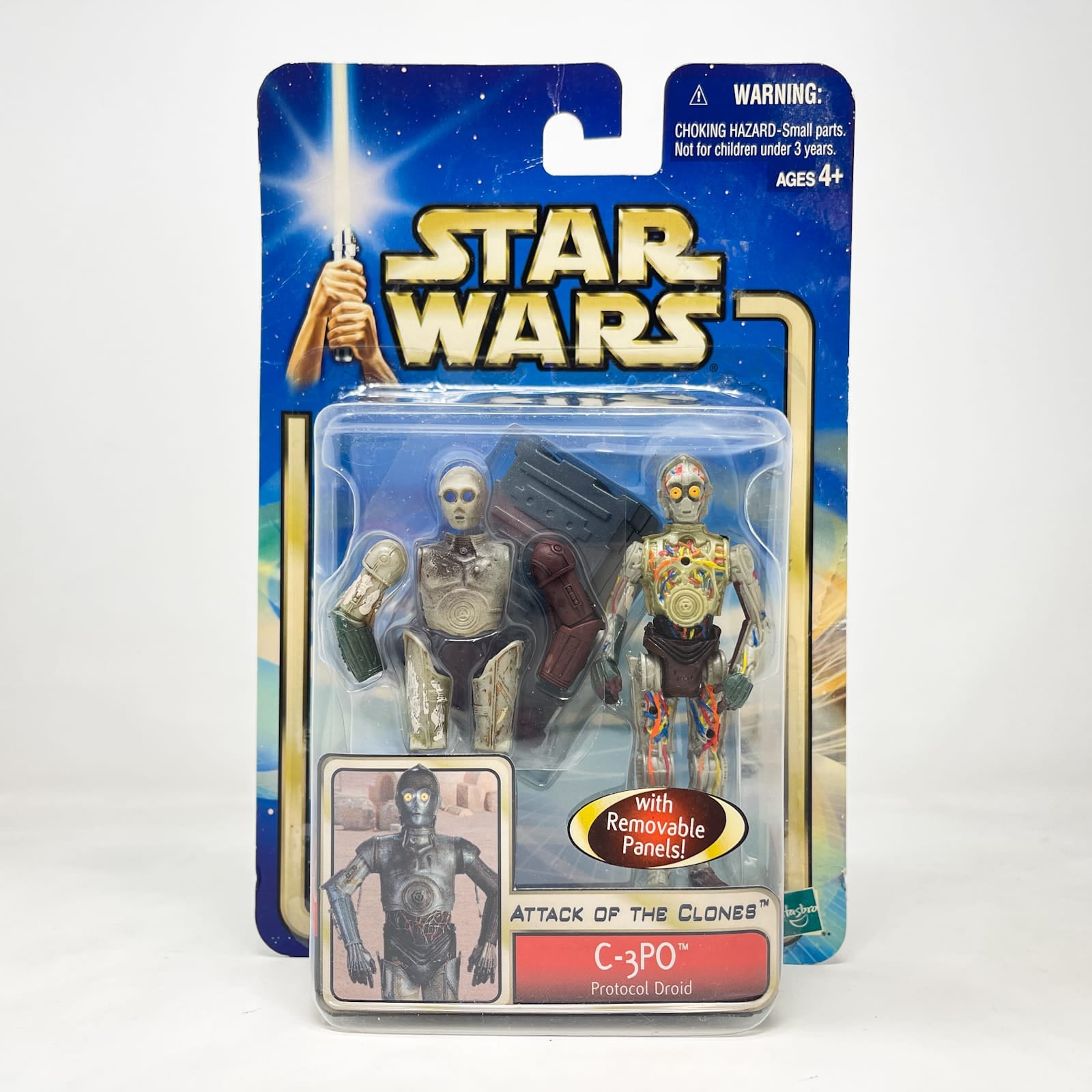 Vintage Hasbro Star Wars Mid MOC C-3PO (Protocol Droid) #02-04 - Hasbro SAGA Series 3.75"