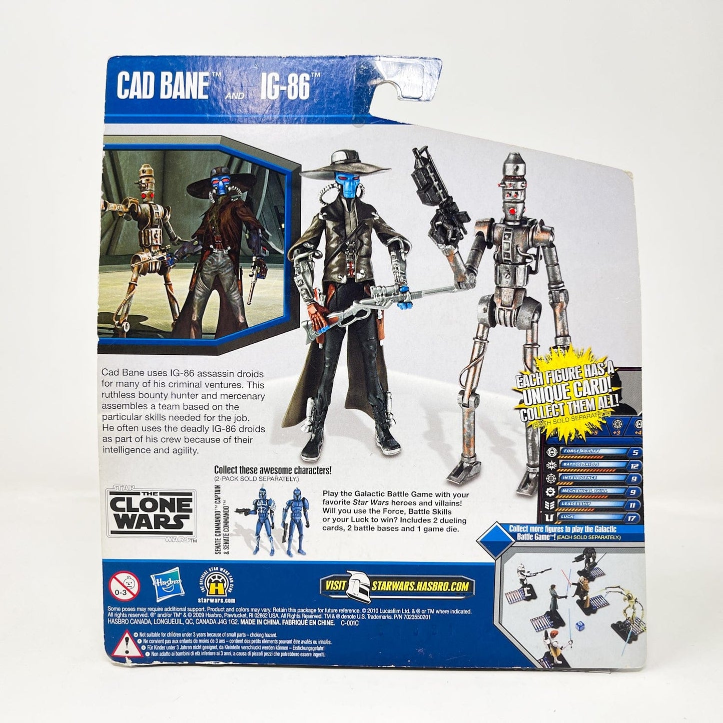 Vintage Hasbro Star Wars Mid MOC Cad Bane and IG-86 2-Pack - Hasbro Clone Wars