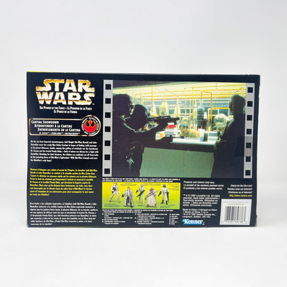 Vintage Hasbro Star Wars Mid MOC Cantina Showdown - Kenner 1998 Power of the Force (POTF2) Star Wars Action Figure Set (Copy)