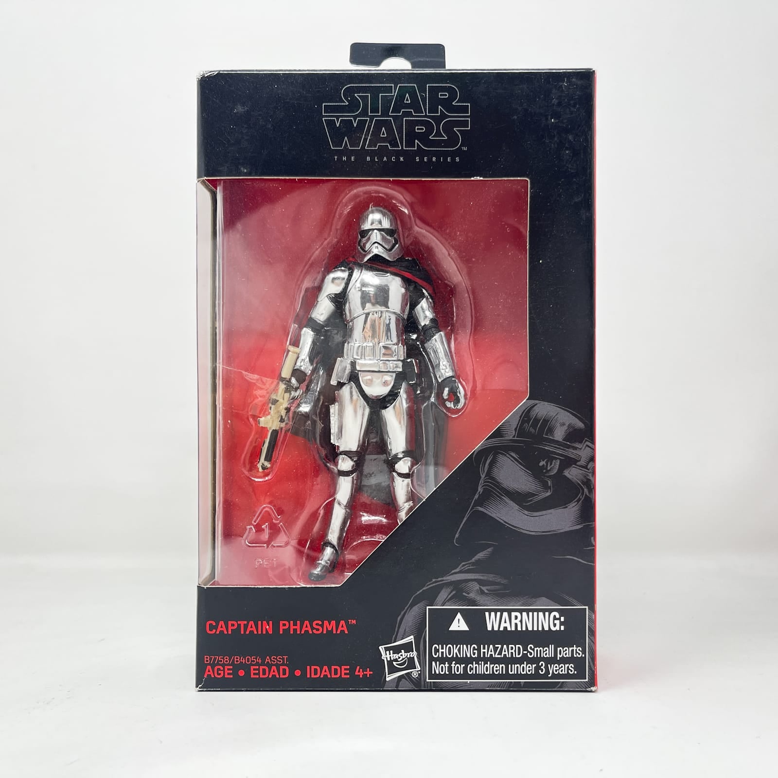 Vintage Hasbro Star Wars Mid MOC Captain Phasma - Hasbro Black Series 3.75" Walmart (2016)