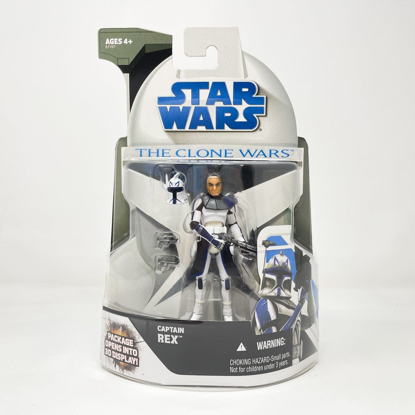 Vintage Hasbro Star Wars Mid MOC Captain Rex #04 - Hasbro The Clone Wars (2008)
