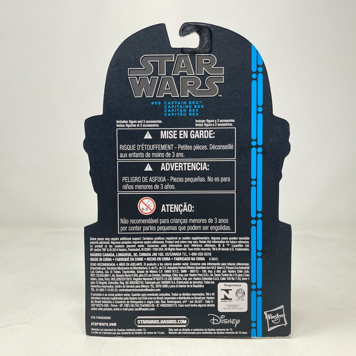 Vintage Hasbro Star Wars Mid MOC Captain Rex (Blue Line) #09 - Hasbro 2014 3.75" Black Series Star Wars Action Figure