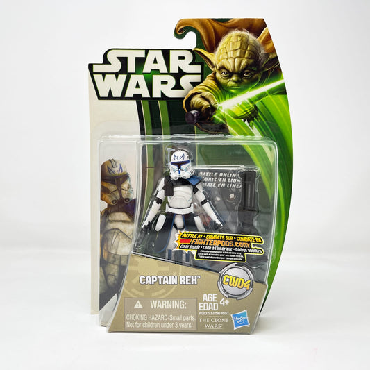 Vintage Hasbro Star Wars Mid MOC Captain Rex CW04 - Hasbro Movie Heroes Clone Wars (2013)