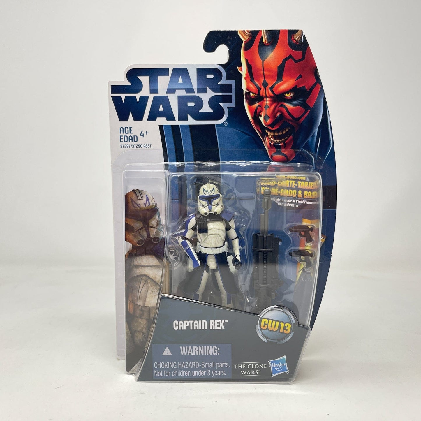 Vintage Hasbro Star Wars Mid MOC Captain Rex CW13 – Hasbro Clone Wars 3.75” (2010)