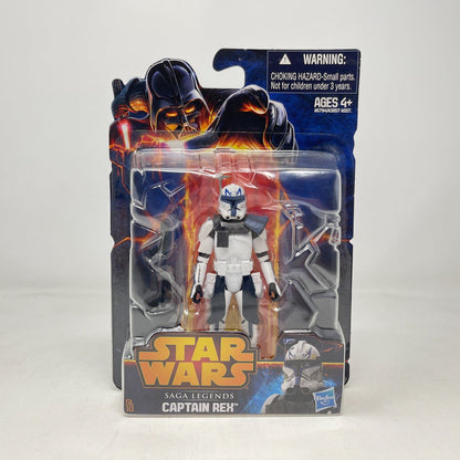 Vintage Hasbro Star Wars Mid MOC Captain Rex SL10 - Hasbro Saga Legends 3.75