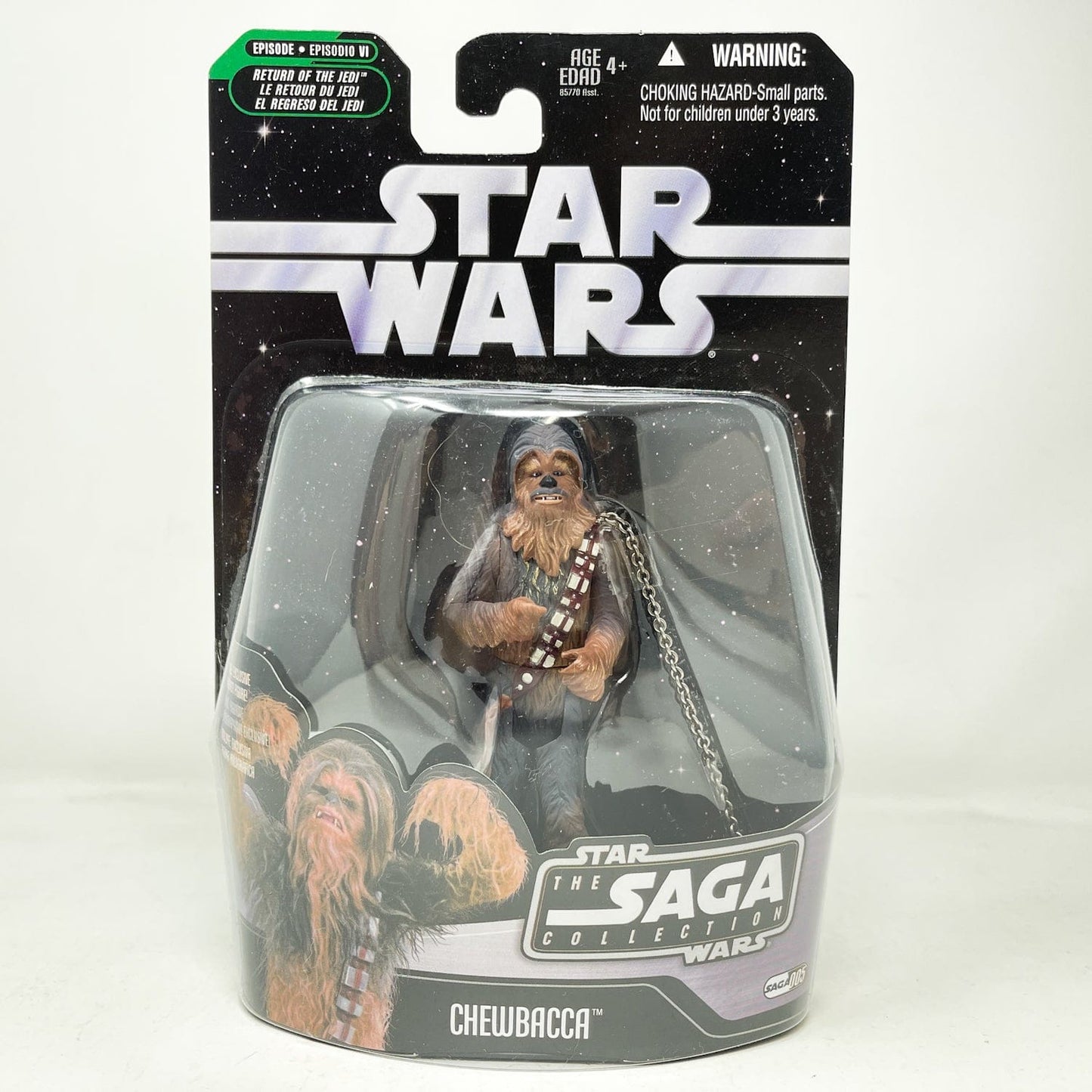 Vintage Hasbro Star Wars Mid MOC Chewbacca (Boushh Prisoner) #05 - Hasbro Saga Collection (2006)