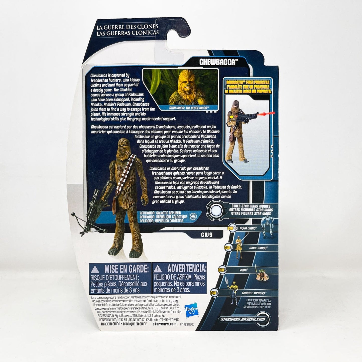 Vintage Hasbro Star Wars Mid MOC Chewbacca CW9 - Hasbro Clone Wars Star Wars Action Figure