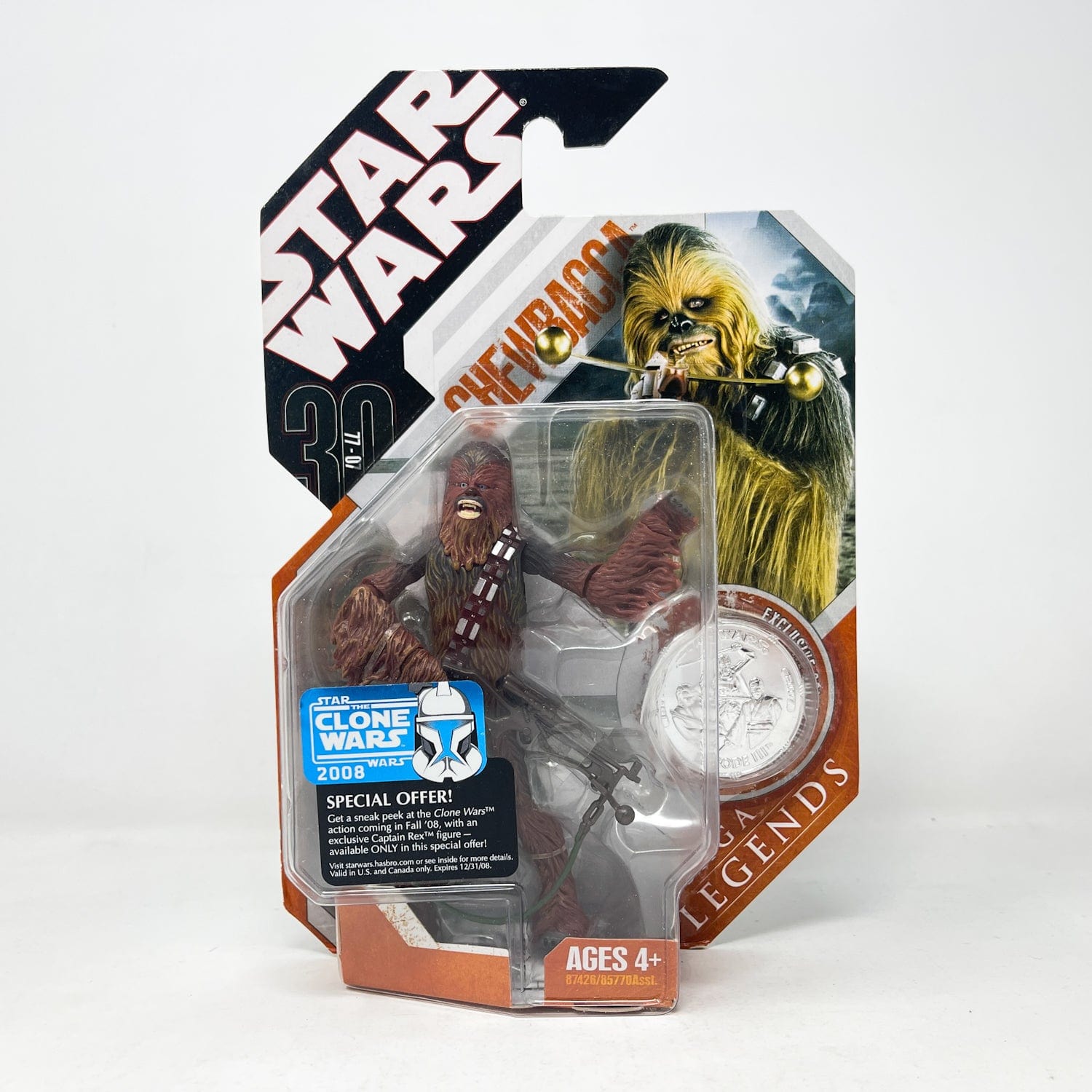 Vintage Hasbro Star Wars Mid MOC Chewbacca - Hasbro 30th Anniversary Collection