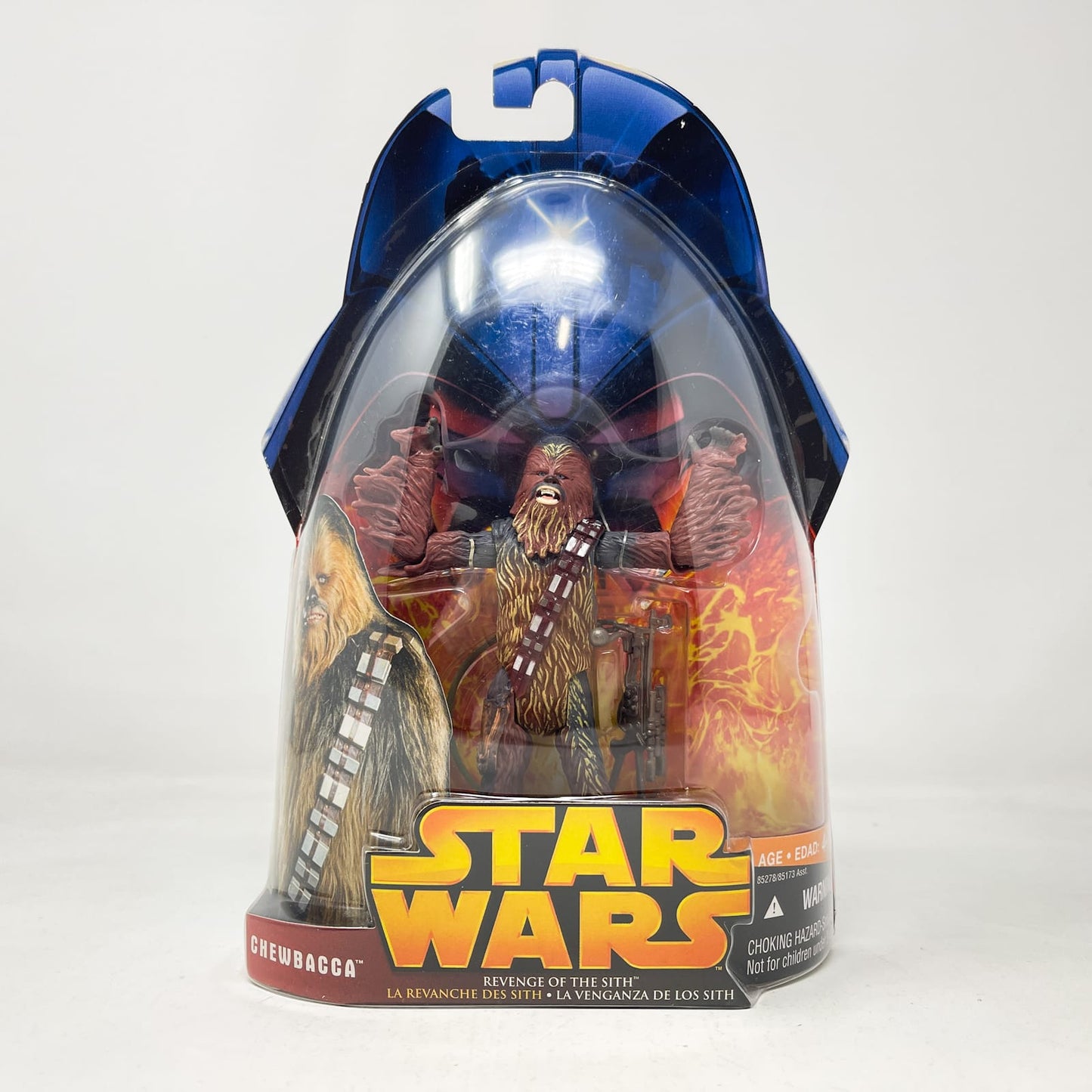 Vintage Hasbro Star Wars Mid MOC Chewbacca (Wookie Rage) #05 - Hasbro ROTS 2005