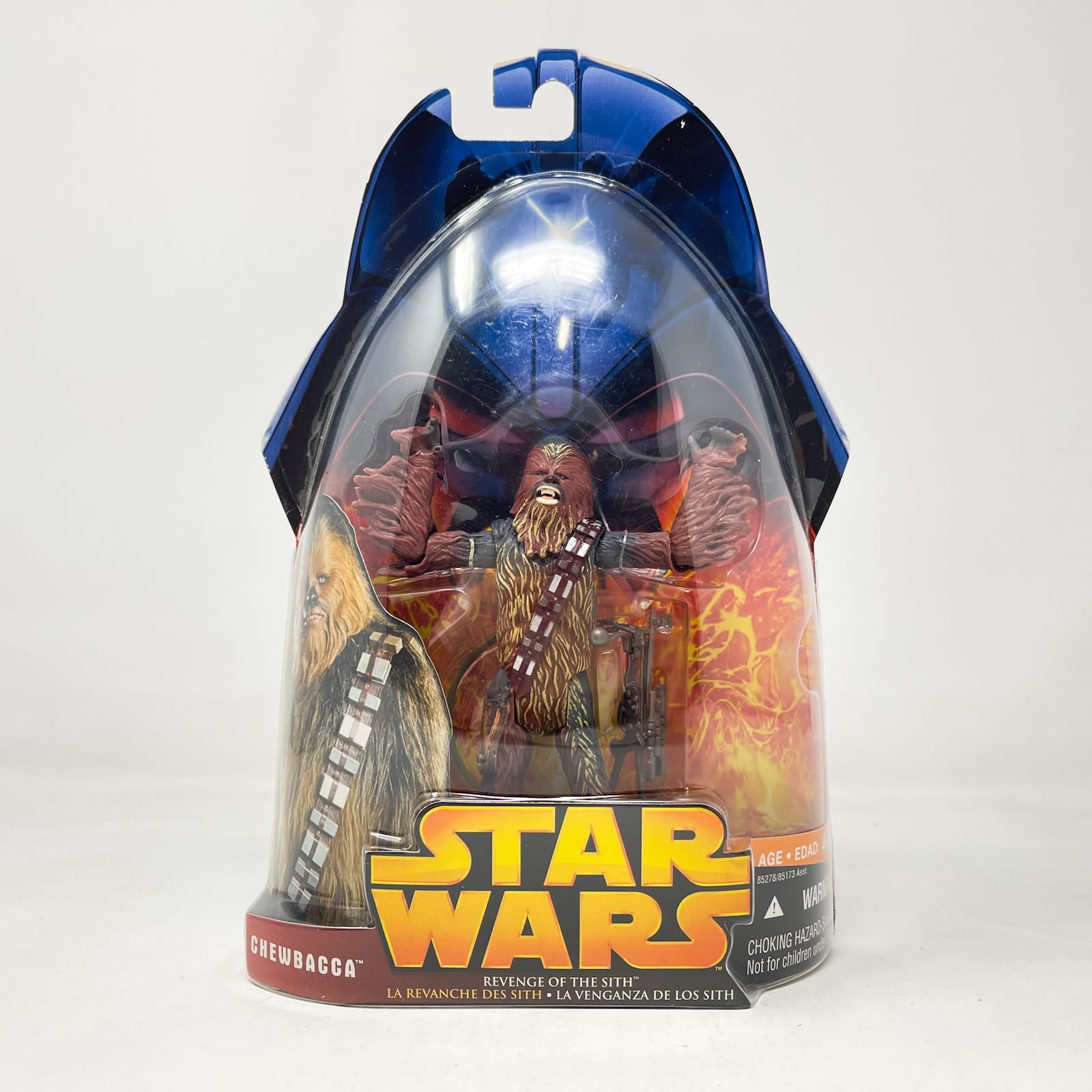 Vintage Hasbro Star Wars Mid MOC Chewbacca (Wookie Rage) #05 - Hasbro ROTS 2005