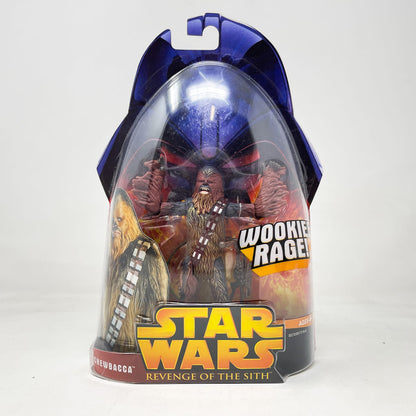Vintage Hasbro Star Wars Mid MOC Chewbacca (Wookie Rage) #05 - Hasbro ROTS 2005
