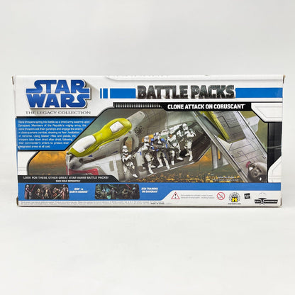 Vintage Hasbro Star Wars Mid MOC Clone Attack on Coruscant Battle Pack - Hasbro Legacy Collection (2008)
