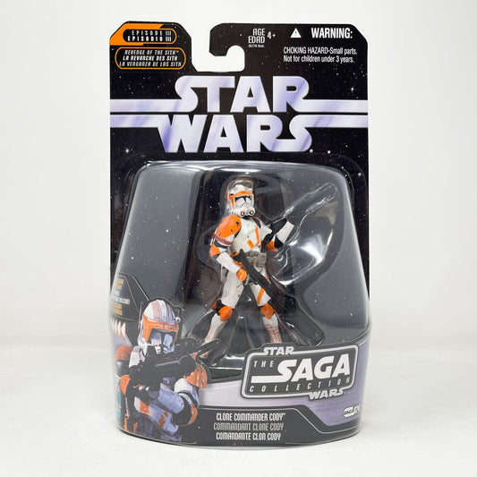 Vintage Hasbro Star Wars Mid MOC Clone Commander Cody #24 - Hasbro Saga Collection (2006)