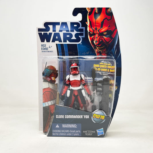 Vintage Hasbro Star Wars Mid MOC Clone Commander Fox CW18 – Hasbro Star Wars (2012)