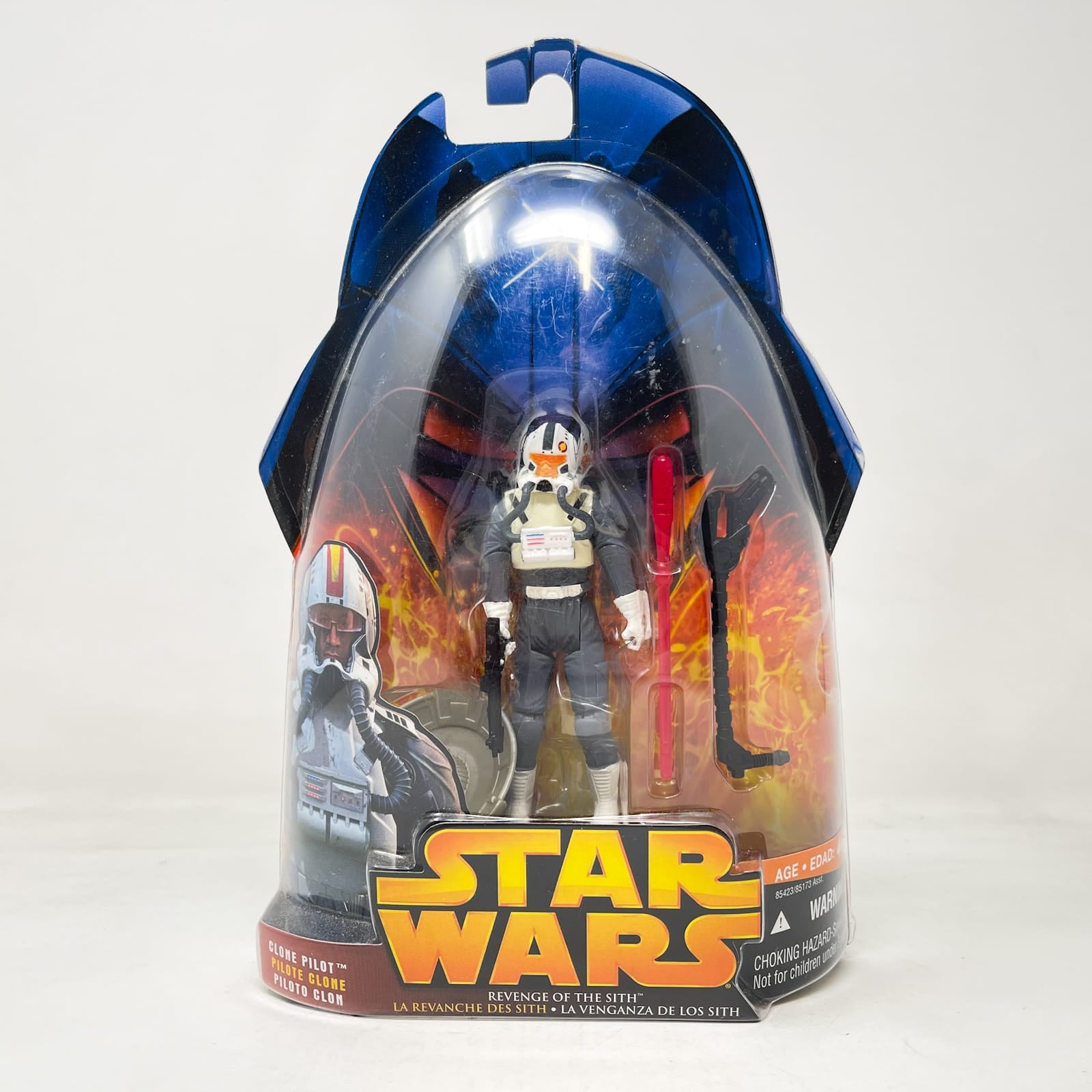 Vintage Hasbro Star Wars Mid MOC Clone Pilot (Standard Version) #34 - Hasbro ROTS 2005