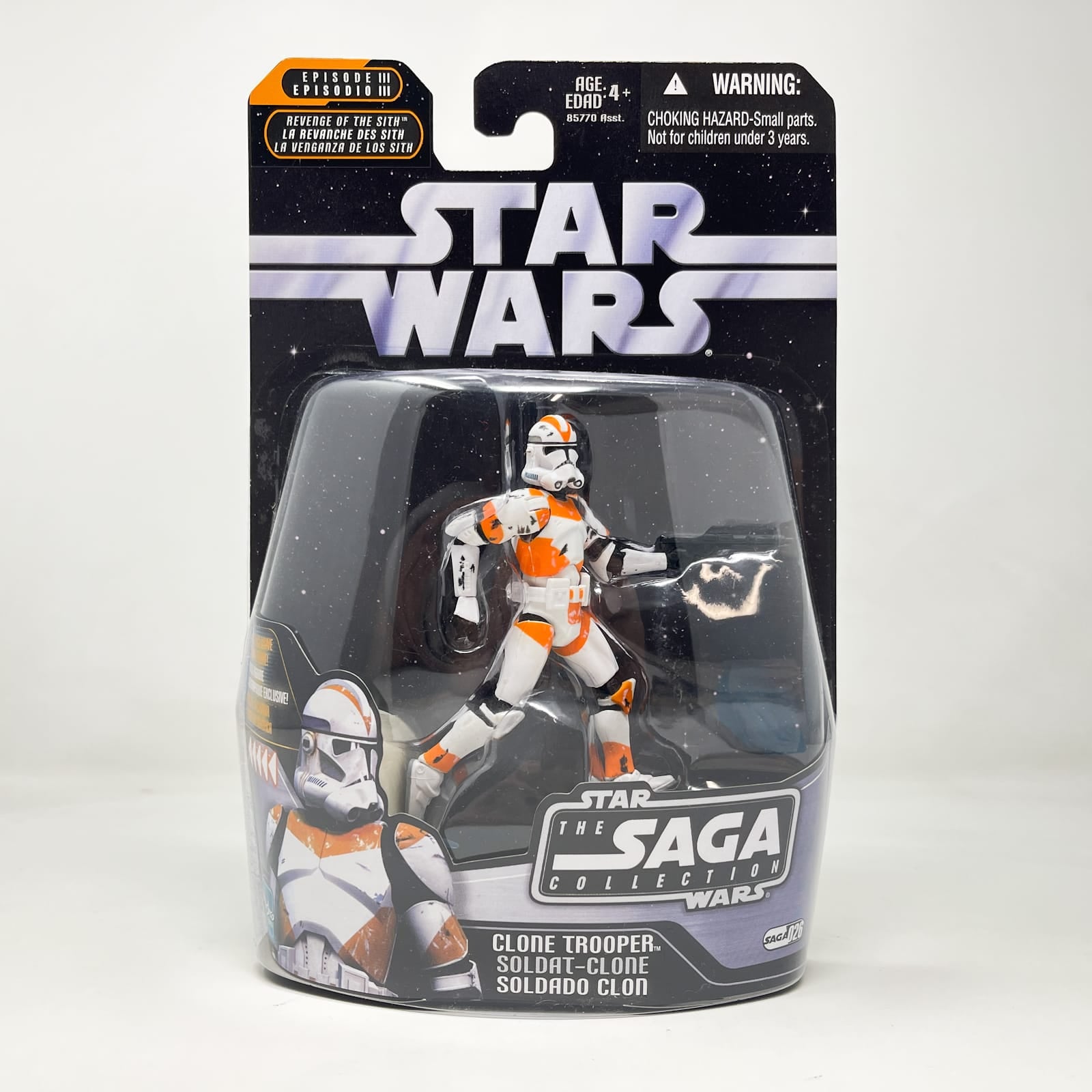 Vintage Hasbro Star Wars Mid MOC Clone Trooper #26 - Hasbro Saga Collection (2006)