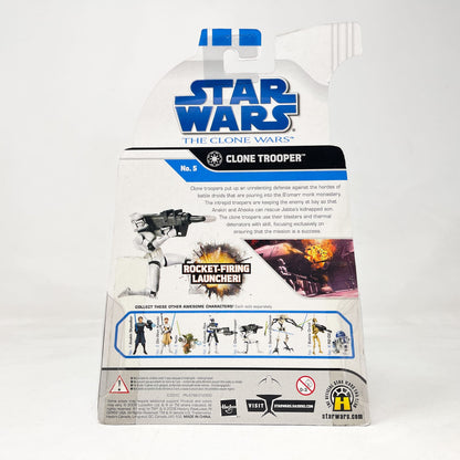 Vintage Hasbro Star Wars Mid MOC Clone Trooper #5 – Hasbro The Clone Wars (2008)