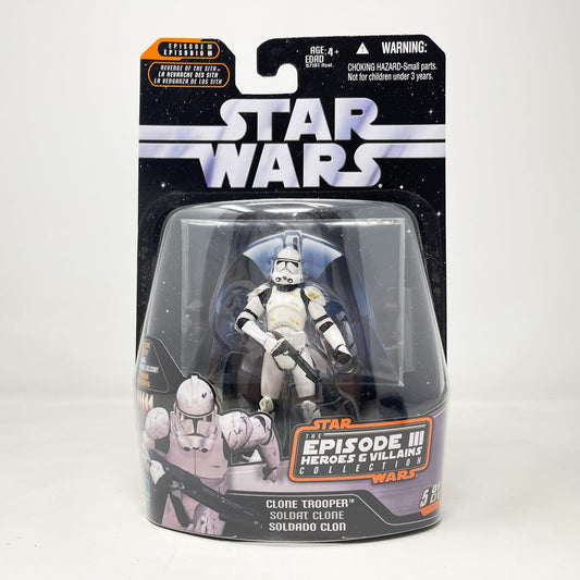 Vintage Hasbro Star Wars Mid MOC Clone Trooper #5 of 12 - Hasbro Saga Collection (2007)