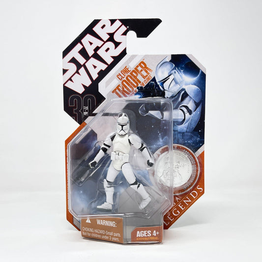Vintage Hasbro Star Wars Mid MOC Clone Trooper (Attack of the Clones) - Hasbro 30th Anniversary Collection 3.75"