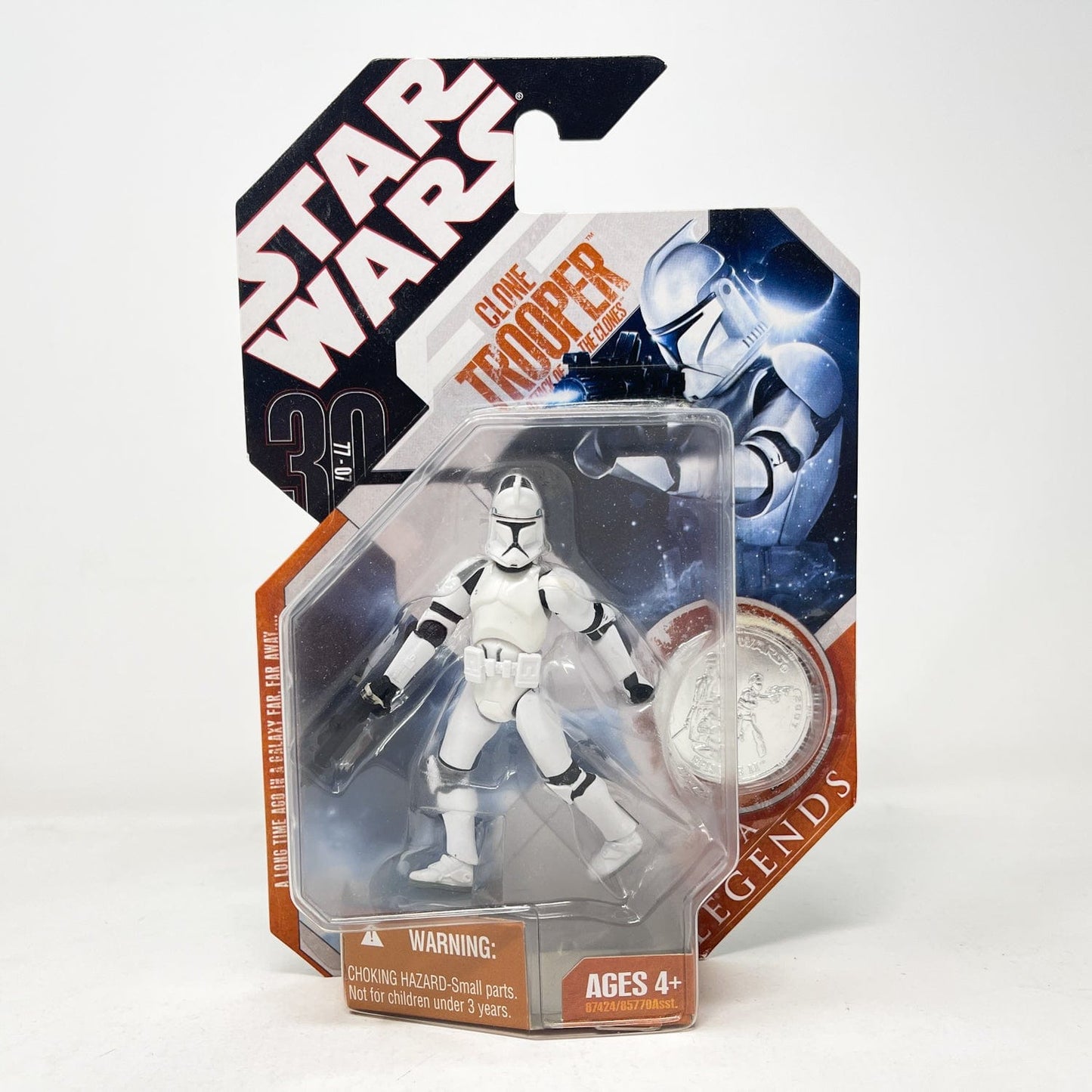 Vintage Hasbro Star Wars Mid MOC Clone Trooper (Attack of the Clones) - Hasbro Saga Legends - 30th Anniversary Collection