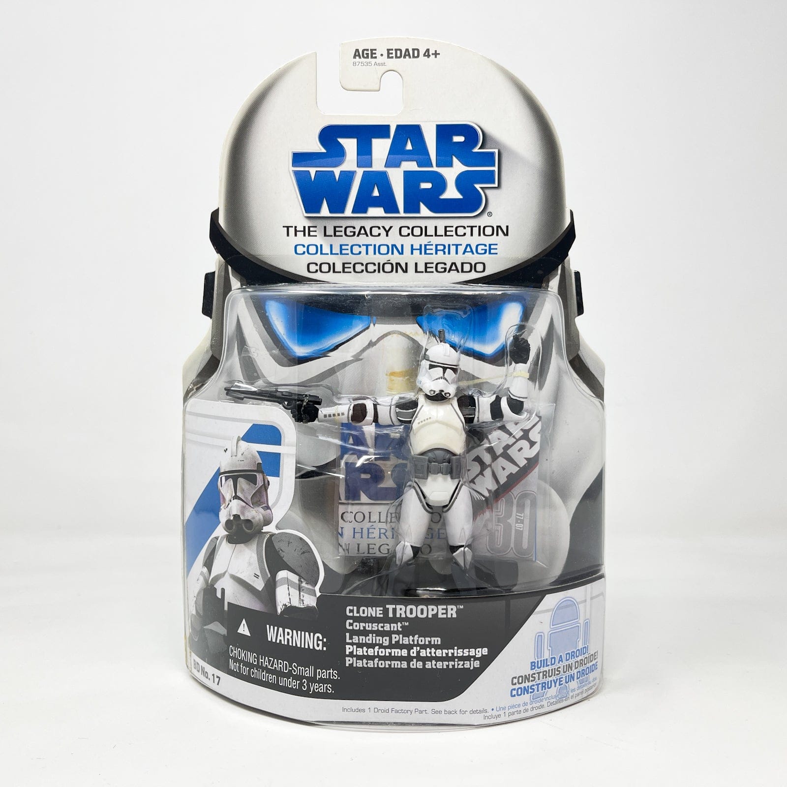 Vintage Hasbro Star Wars Mid MOC Clone Trooper (Coruscant Landing Platform) BD 17 - Hasbro Legacy Collection (2008)