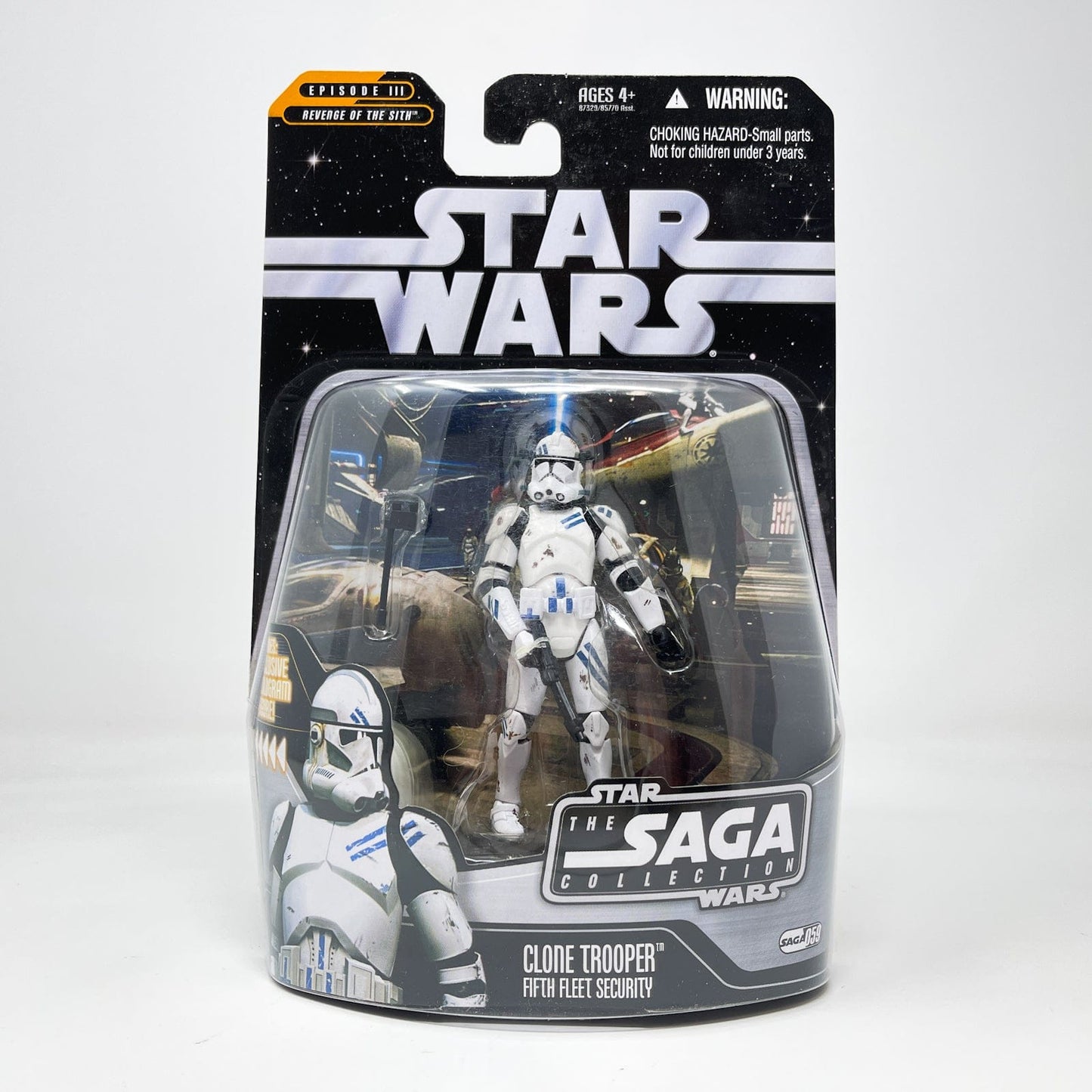 Vintage Hasbro Star Wars Mid MOC Clone Trooper (Fifth Fleet Security) #59 - Hasbro Saga Collection (2007)