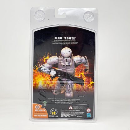 Vintage Hasbro Star Wars Mid MOC Clone Trooper - Hasbro ROTS 2005 Target Exclusive