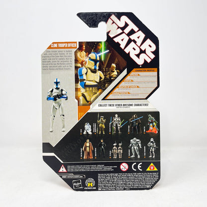 Vintage Hasbro Star Wars Mid MOC Clone Trooper Officer (Green) with Silver Coin - 2007 Hasbro 30th Anniversary