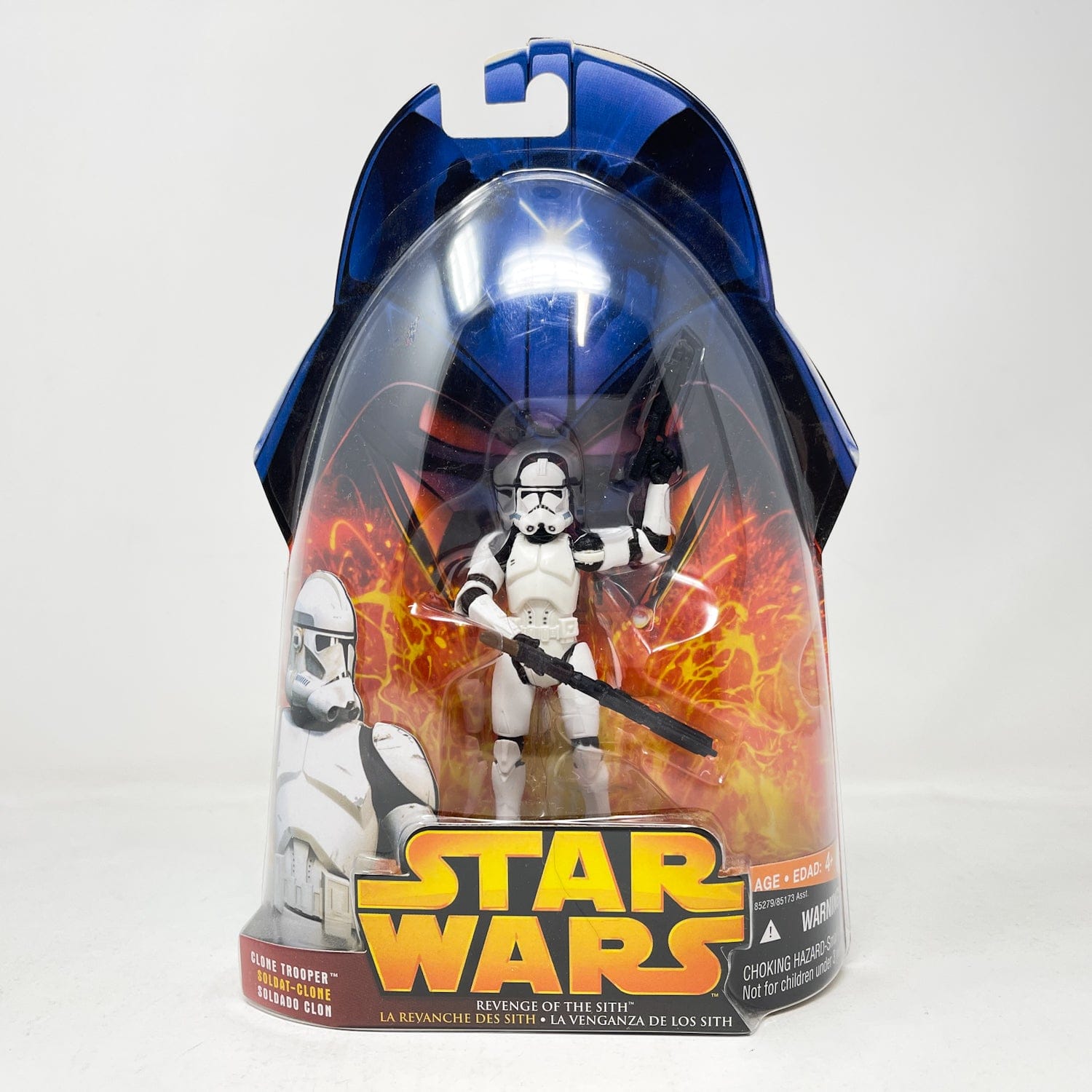 Vintage Hasbro Star Wars Mid MOC Clone Trooper (Quick Draw Attack) #06 - Hasbro ROTS 2005