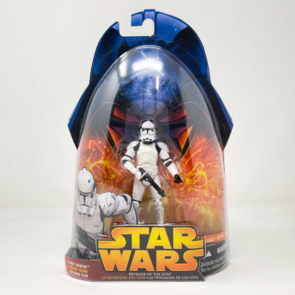 Vintage Hasbro Star Wars Mid MOC Clone Trooper (Shocktrooper) #06 - Hasbro ROTS 2005