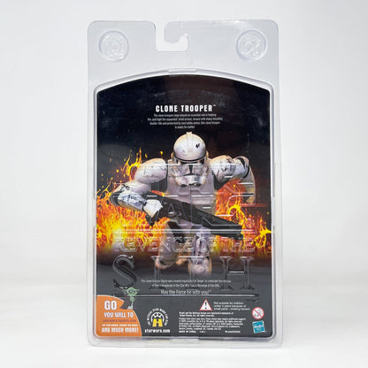 Vintage Hasbro Star Wars Mid MOC Clone Trooper (Sith Logo) - Hasbro Revenge of the Sith Target Exclusive (2005)