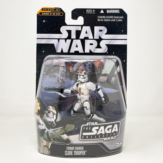 Vintage Hasbro Star Wars Mid MOC Combat Engineer Clone Trooper #68 - Hasbro Saga Collection (2007)