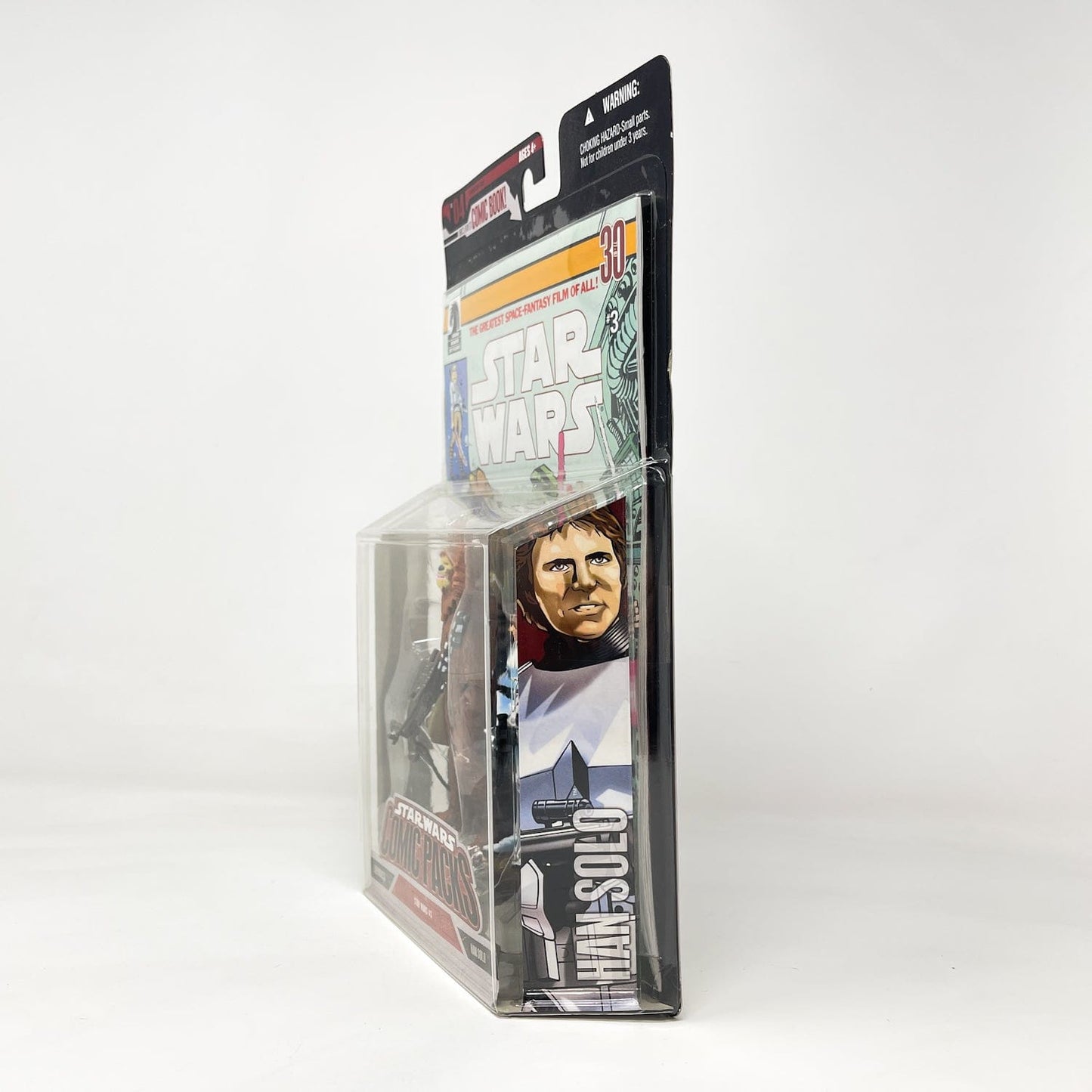 Vintage Hasbro Star Wars Mid MOC Comic Pack #04 Chewbacca & Han Solo - Hasbro Star Wars Darkhorse Comic Action Figure 2-Pack