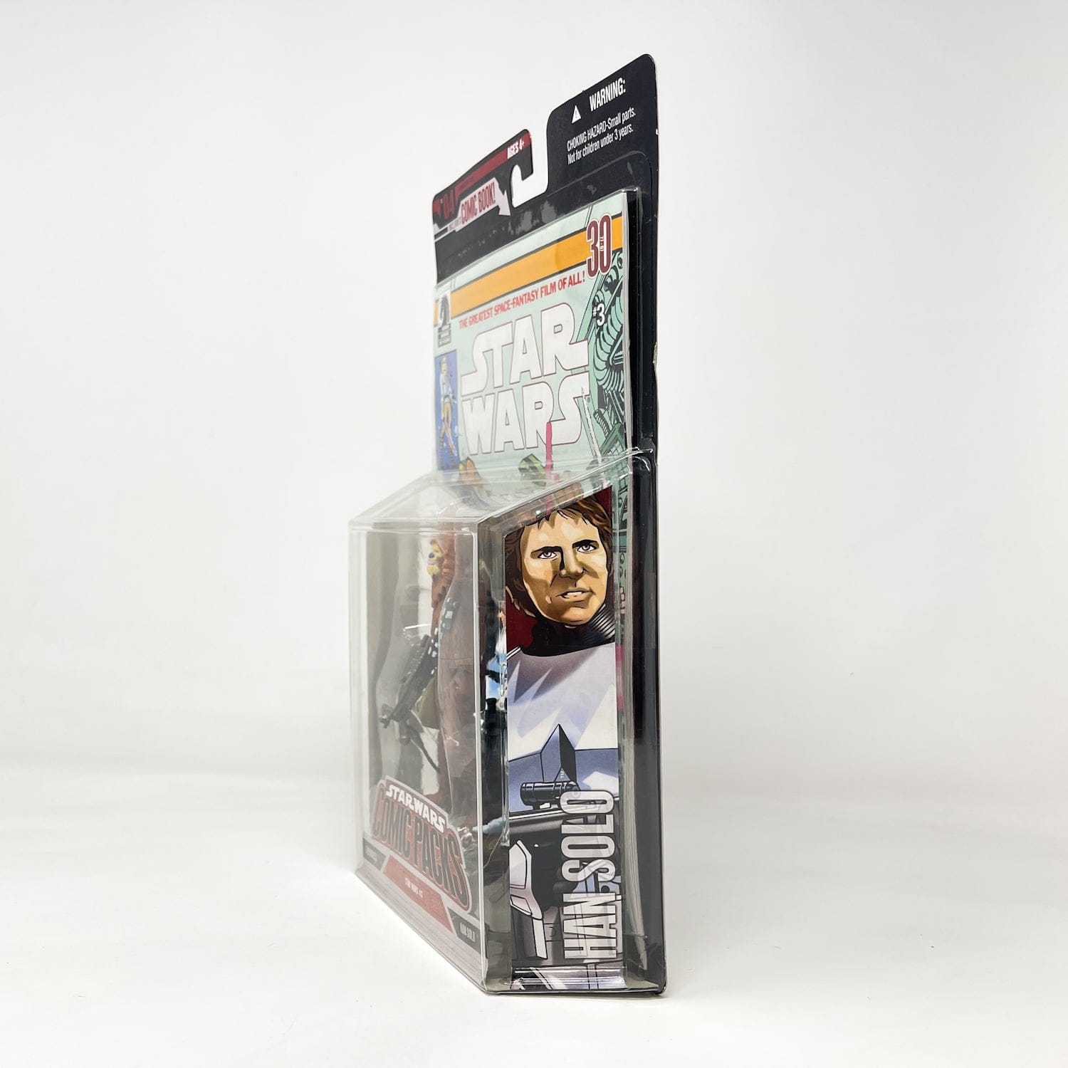 Vintage Hasbro Star Wars Mid MOC Comic Pack #04 Chewbacca & Han Solo - Hasbro Star Wars Darkhorse Comic Action Figure 2-Pack