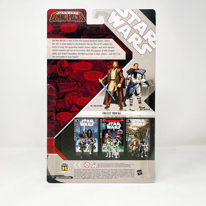 Vintage Hasbro Star Wars Mid MOC Comic Pack #07 Obi-Wan Kenobi & ARC Trooper - Hasbro Star Wars Darkhorse Comic Action Figure 2-Pack
