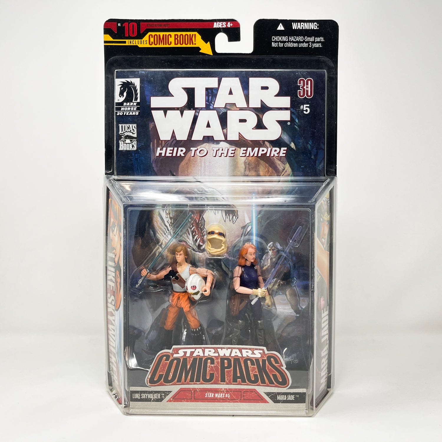 Vintage Hasbro Star Wars Mid MOC Comic Pack #10 Luke Skywalker & Mara Jade - Hasbro Star Wars Darkhorse Comic Action Figure 2-Pack