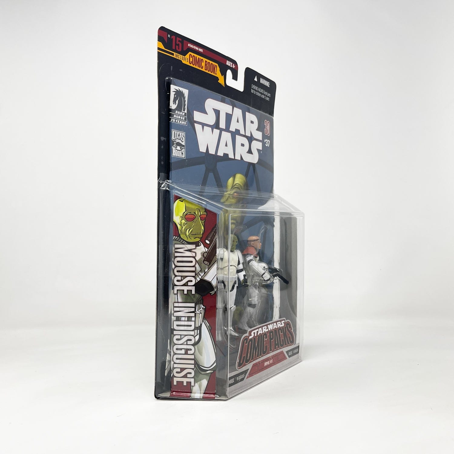 Vintage Hasbro Star Wars Mid MOC Comic Pack #15 - Mouse & Basso (In Stormtrooper Disguise) - Hasbro Star Wars Darkhorse Comic 2-Pack (2007)