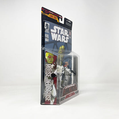 Vintage Hasbro Star Wars Mid MOC Comic Pack #15 - Mouse & Basso (In Stormtrooper Disguise) - Hasbro Star Wars Darkhorse Comic 2-Pack (2007)