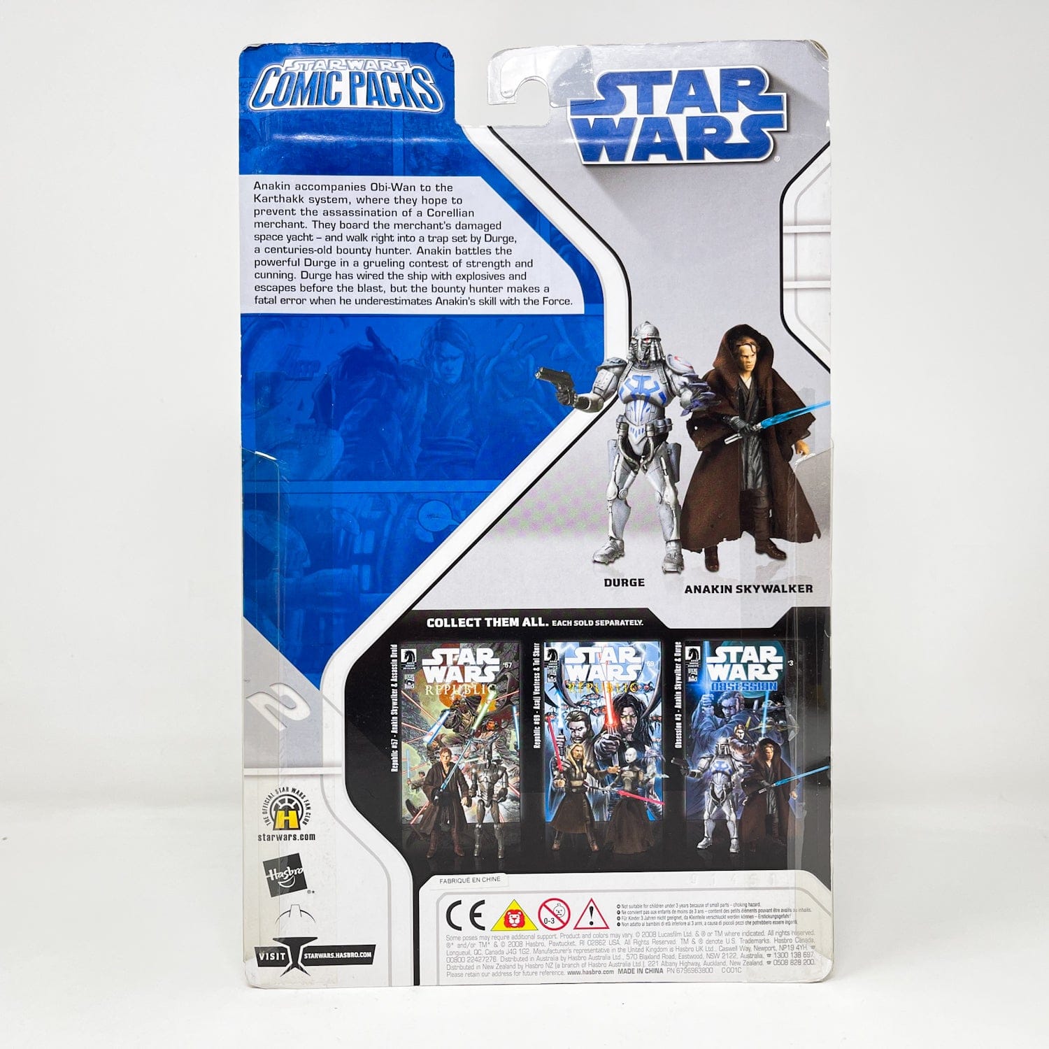 Comic Pack #2 Anakin Skywalker & Durge - Hasbro Dark Horse Comic