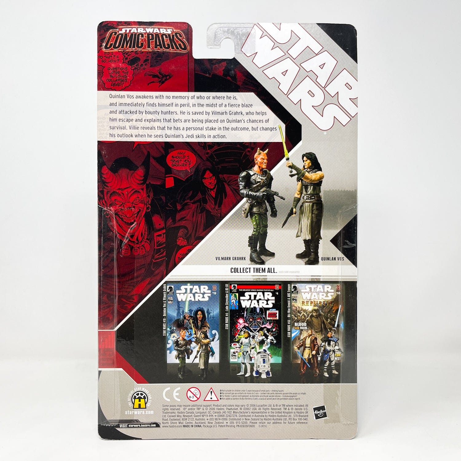 Comic Pack #5 Quinlan Vos & Vilmarh Grahrk - Hasbro Star Wars
