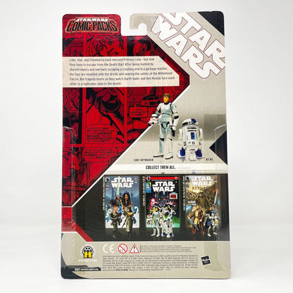 Vintage Hasbro Star Wars Mid MOC Comic Pack #6 Luke Skywalker & R2-D2 - Hasbro Star Wars Darkhorse Comic 2-Pack (2006)