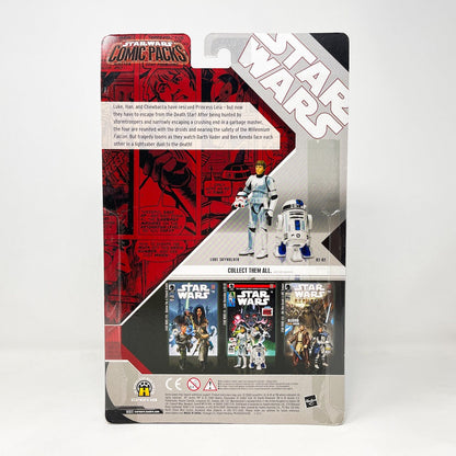 Vintage Hasbro Star Wars Mid MOC Comic Pack #6 Luke Skywalker & R2-D2 - Hasbro Star Wars Darkhorse Comic Action Figure 2-Pack