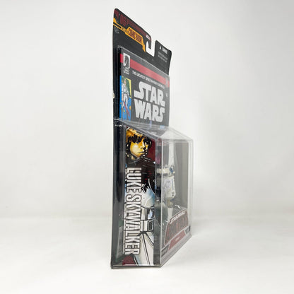 Vintage Hasbro Star Wars Mid MOC Comic Pack #6 Luke Skywalker & R2-D2 - Hasbro Star Wars Darkhorse Comic Action Figure 2-Pack