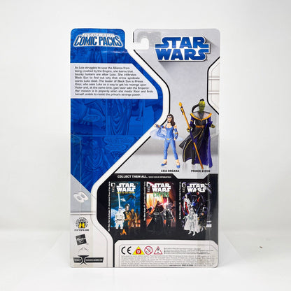 Vintage Hasbro Star Wars Mid MOC Comic Pack #8 Leia Organa and Prince Xizor - Hasbro Star Wars Darkhorse Comic Action Figure 2-Pack