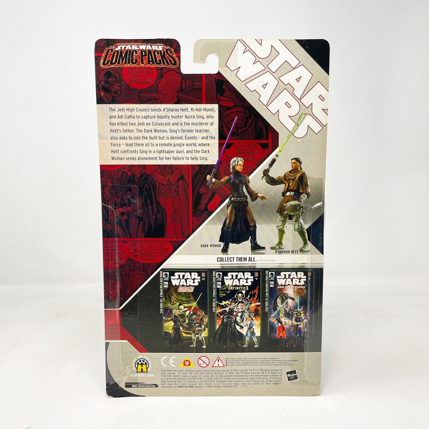 Vintage Hasbro Star Wars Mid MOC Comic Pack A'Sharad Hett & Dark Woman - Hasbro Star Wars Darkhorse Comic Action Figure 2-Pack