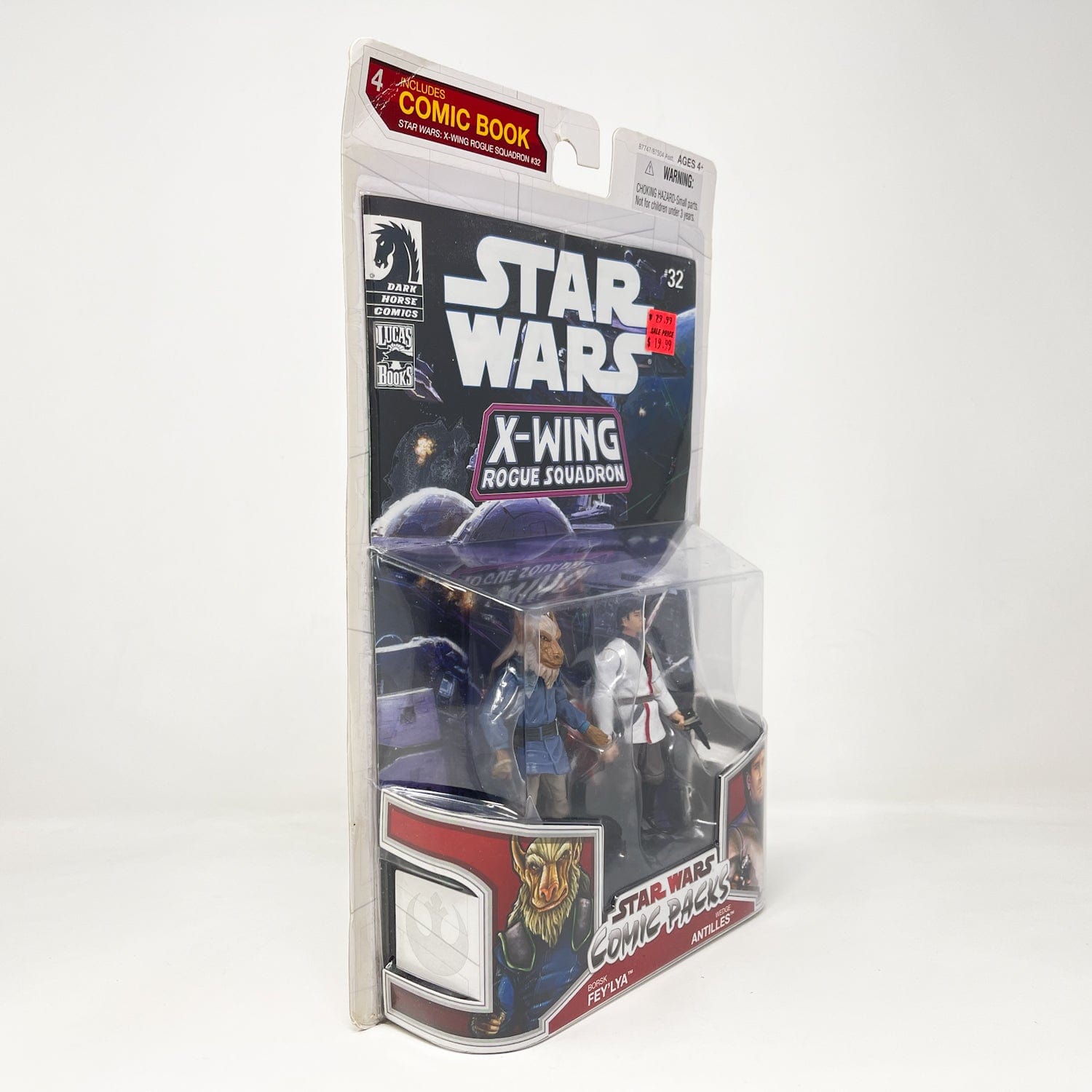 Vintage Hasbro Star Wars Mid MOC Comic Pack Borsk Fey’lya & Wedge Antilles - Hasbro Star Wars Darkhorse Comic Action Figure 2-Pack
