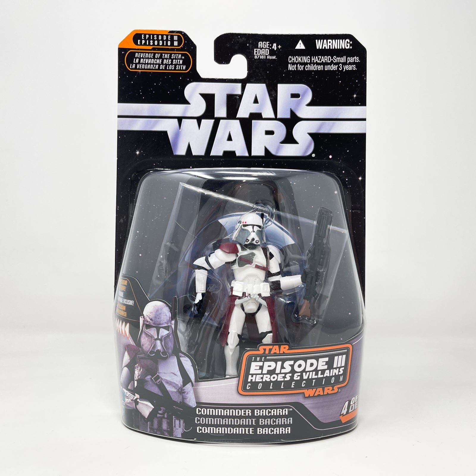 Vintage Hasbro Star Wars Mid MOC Commander Bacara #4 of 12 - Hasbro Saga Collection (2007)