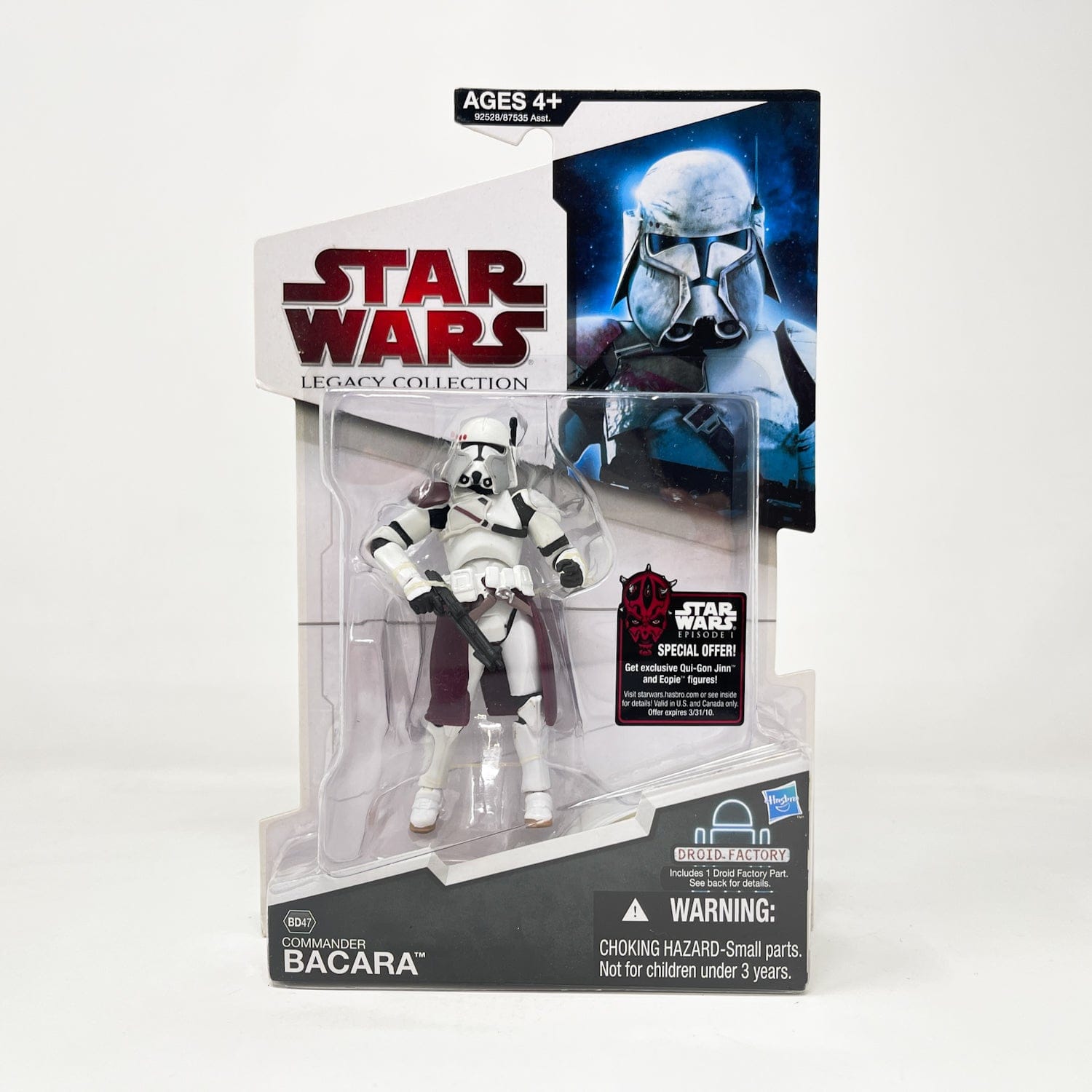 Vintage Hasbro Star Wars Mid MOC Commander Bacara BD47 - Hasbro Legacy Collection 3.75"